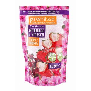 Sabonete Líquido Premisse Refil Eco Morango E Hibisco 450ml