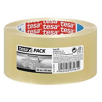 Fita Adesiva PPL Transparente Tesa Basic 50mmx66mts – 6 unidades - Image 2