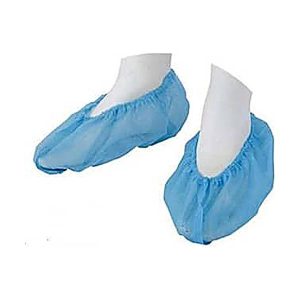 Cobre sapatos descartável de TNT azul 100un