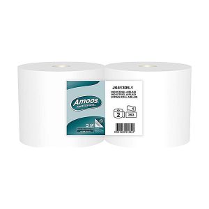 Rolo de pano TNT AirLaid 130mt x 23,5cm 1 folha Amoos (pack 2)