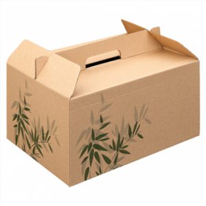 Caixa Asa Menu Lunch Box Kraft