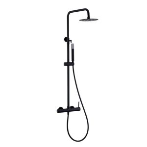 Conjunto de duche monza preto mate [ VAROBATH ]