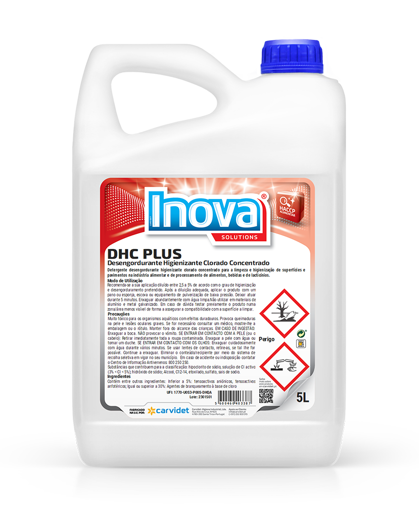 Desengordurante Higienizante Clorado Concentrado PLOK/INOVA 5L - Image 2