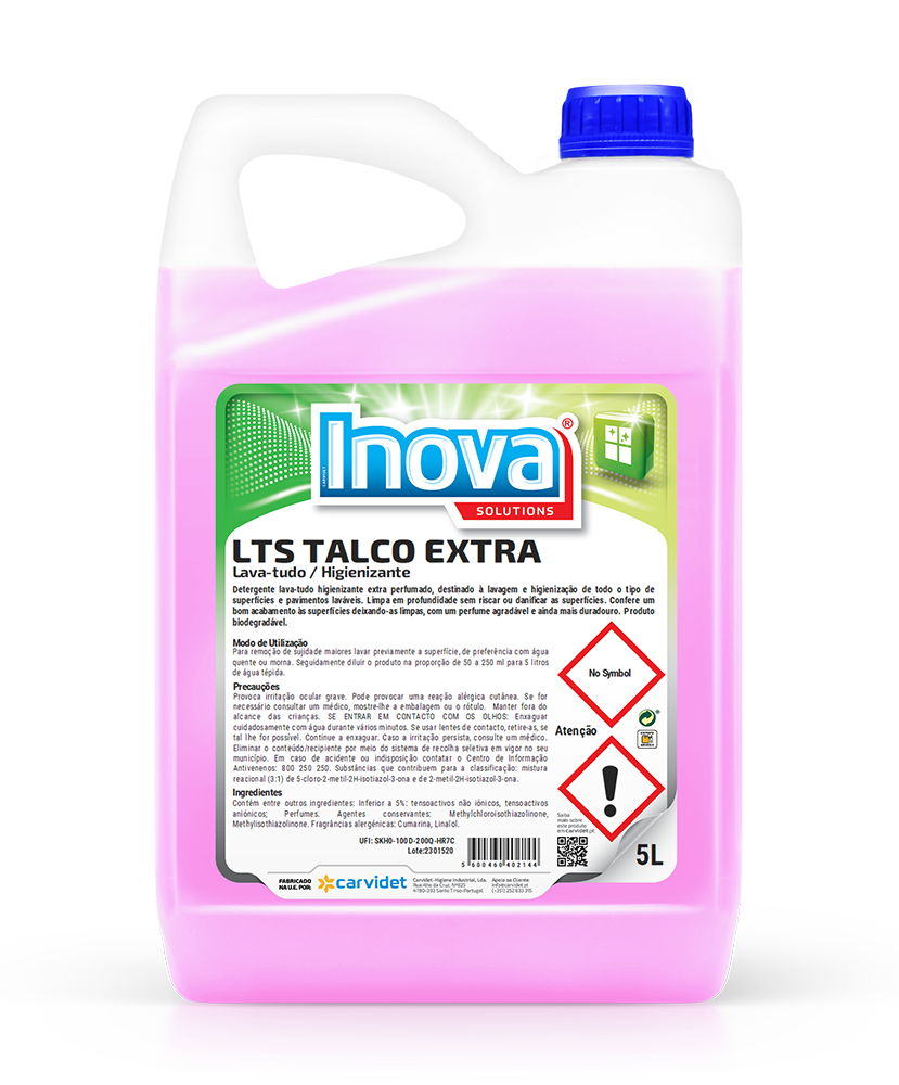 Detergente Higienizante Lava Tudo Talco PLOK/INOVA 5L - Image 2