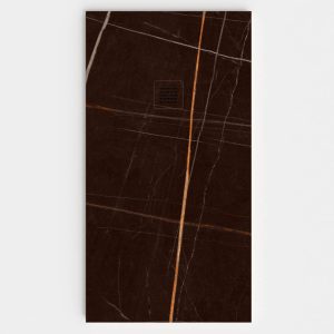 Base de duche em resina com textura de ardósia. Efeito mármore Brown – moderno STONE 3D antiderrapante