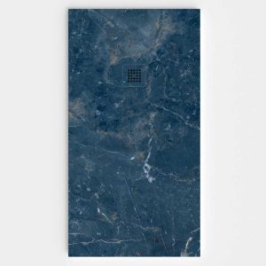 Base de duche em resina com textura de ardósia. Efeito mármore Zark – moderno STONE 3D antiderrapante