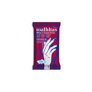 Toalhitas Mãos e Superfícies 10 unidades
