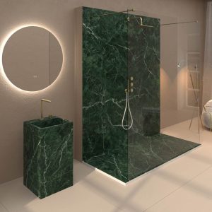 Painel de revestimento de paredes de casas de banho MSCOMPACT efeito mármore GUATEMALA