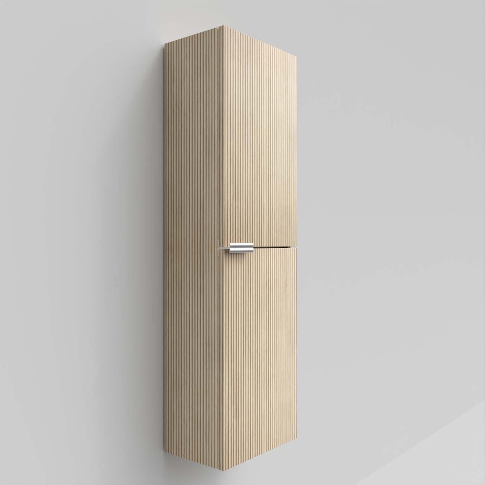 Coluna de casa de banho IBERIA suspensa 2 portas 120 cm x 35 cm x 21 cm acabamento ALCATRAZ