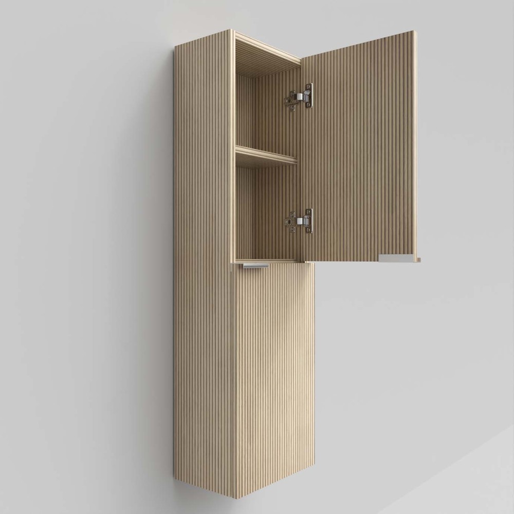 Coluna de casa de banho IBERIA suspensa 2 portas 120 cm x 35 cm x 21 cm acabamento ALCATRAZ - Image 3