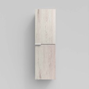 IBERIA coluna de casa de banho suspensa 2 portas 120 cm x 35 cm x 21 cm acabamento MOZART em carvalho