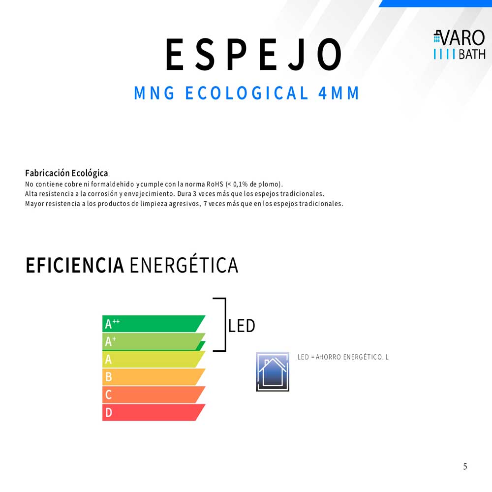 Espelho personalizado ANGELO com luz LED perimetral traseira. Caixas de som. Anti nevoeiro. Espelho de ampliação. Relógio - Image 4
