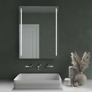 Espelho retangular CALMA luz led vertical