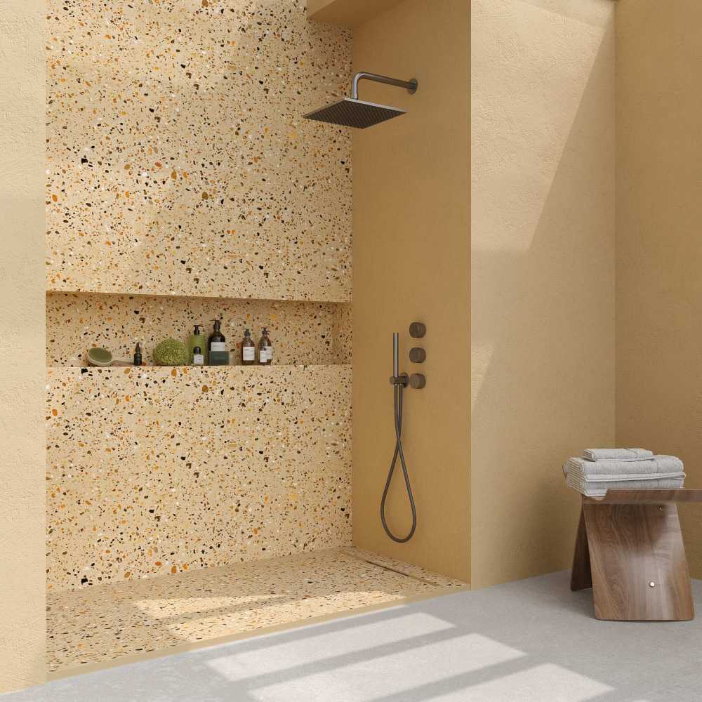 Painel de revestimento de paredes de casas de banho MSCOMPACT efeito terrazzo WENTY - Image 5