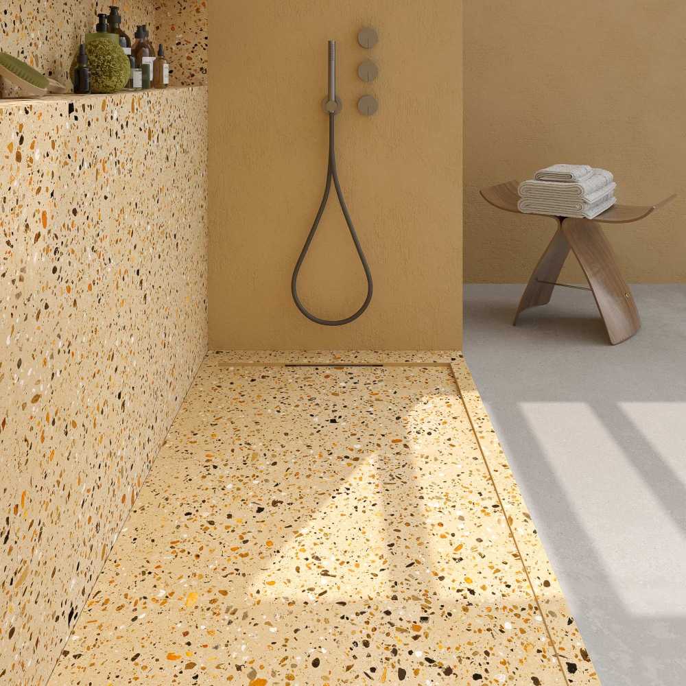 Painel de revestimento de paredes de casas de banho MSCOMPACT efeito terrazzo WENTY - Image 4