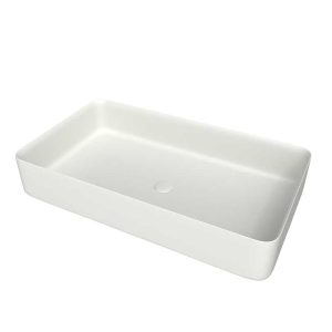 Lavatório de apoio FOGO Solid Surface Branco