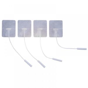 Elétrodos Adesivos Gelificados com Fio – 5x5cm – 8 unidades