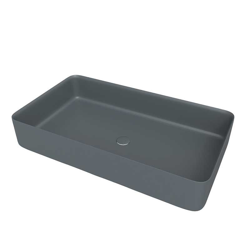 Lavatório de apoio FOGO Solid Surface Graphite