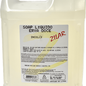 Soap Liquido Zilar Erva Doce Incolor 5l