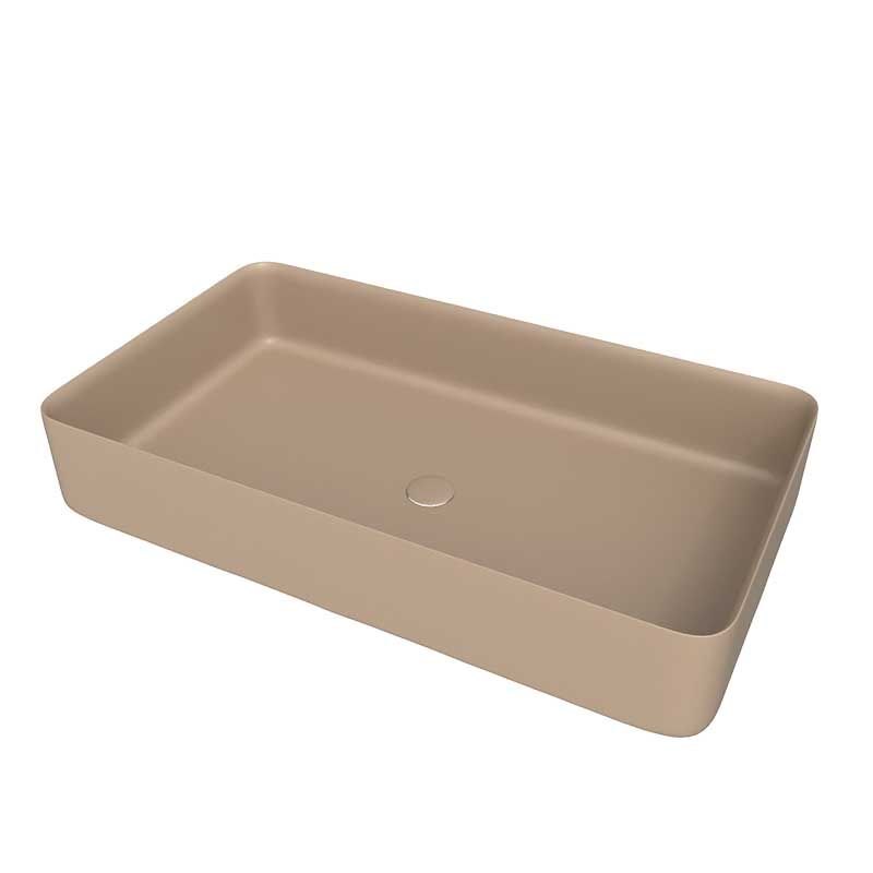 Lavatório de apoio FOGO Solid Surface Moka - Image 2