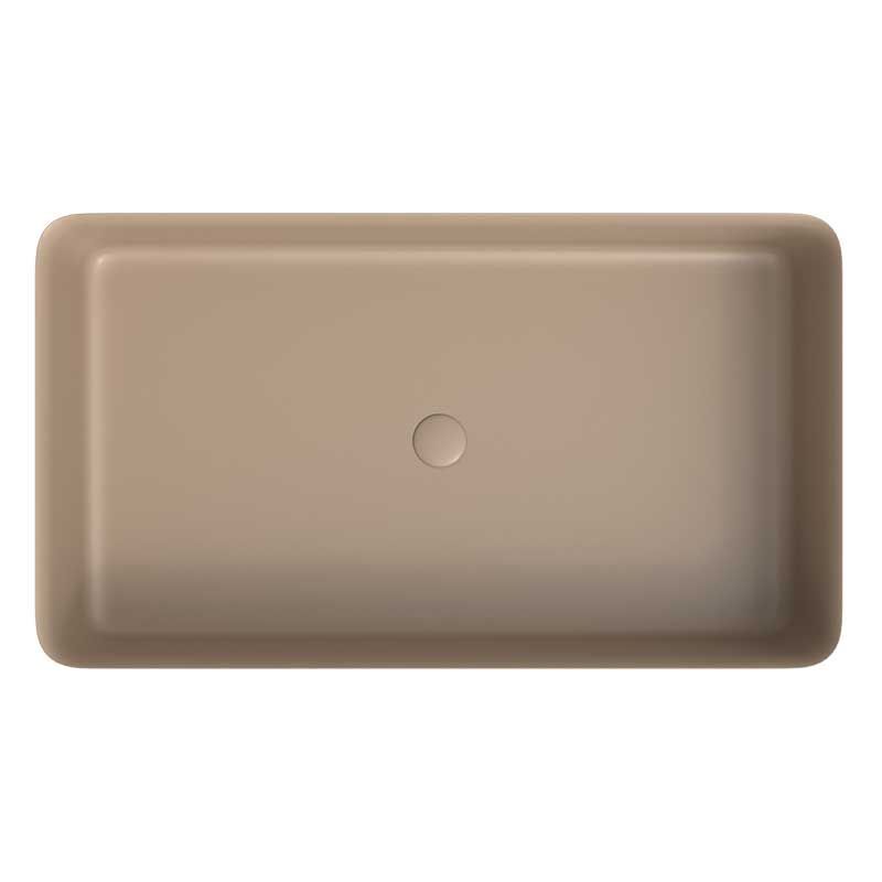 Lavatório de apoio FOGO Solid Surface Moka - Image 4