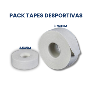 Pack Tapes Desportivas 2.5x5m (12 unidades) + 3.75x5m (9 unidades)