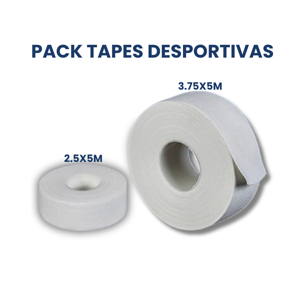 Pack Tapes Desportivas 2.5x5m (12 unidades) + 3.75x5m (9 unidades) - Image 2