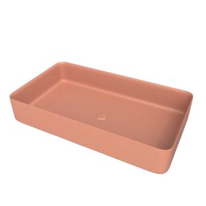 Lavatório de apoio FOGO Solid Surface Rosa pálido